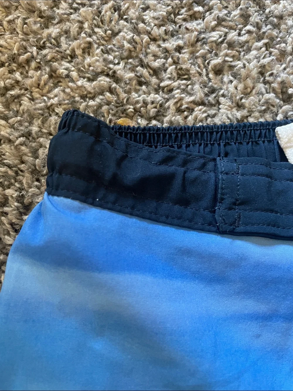 wonder nation Blue, Tan and Yellow Boys' Lifeguard Tower Swim Trunks